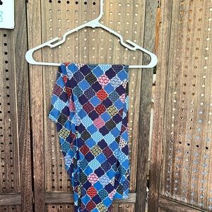 LuLaRoe leggings Tall & Curvy (TC) - blue multi